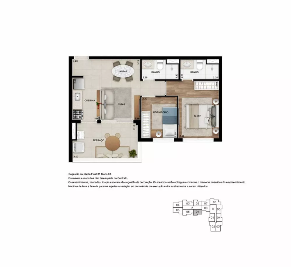 Apartamento, 2 quartos, 66 m² - Foto 7