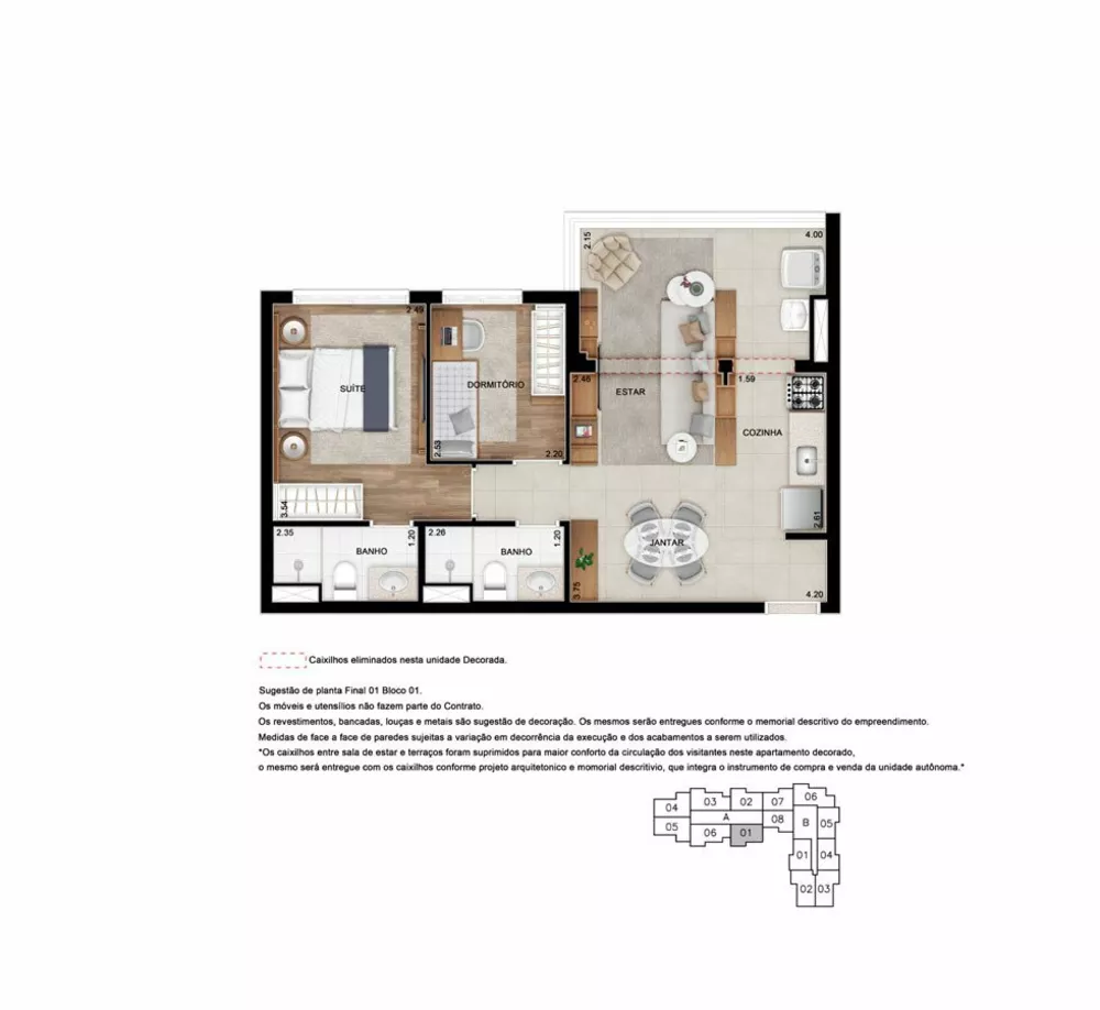 Apartamento, 2 quartos, 66 m² - Foto 1
