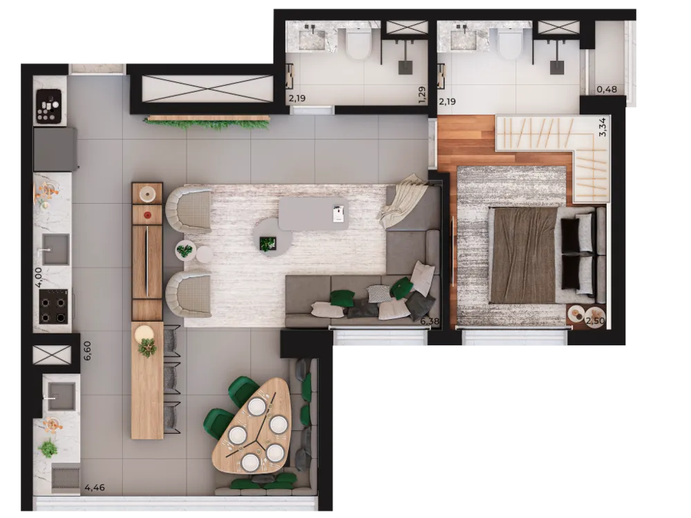 Apartamento, 2 quartos, 68 m² - Foto 16