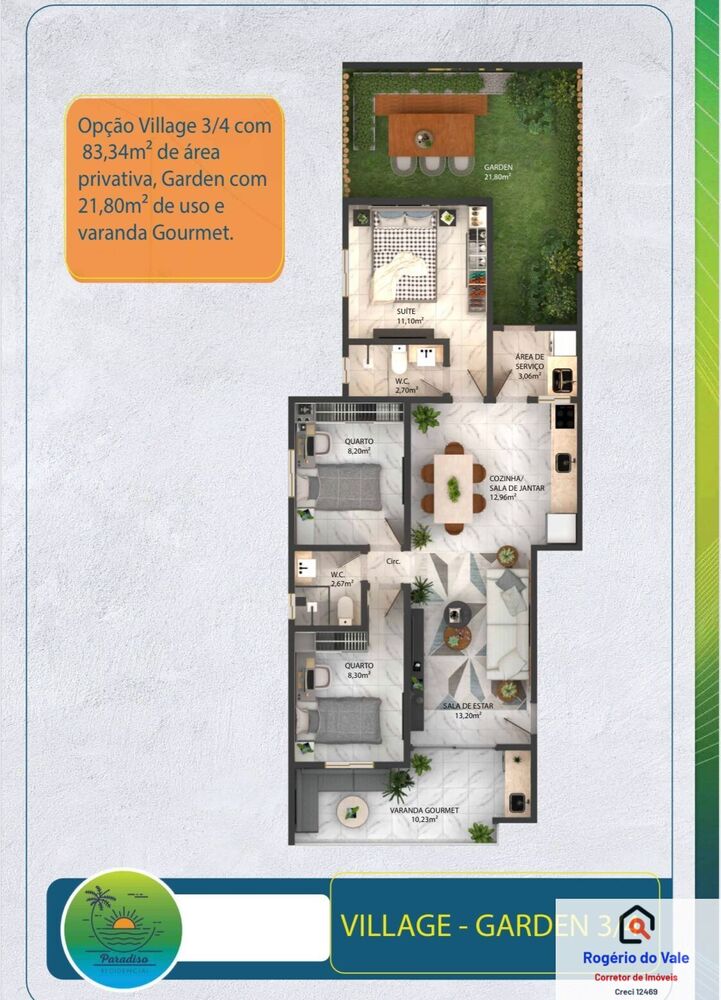 Casa de Condomínio à venda com 2 quartos, 75m² - Foto 8