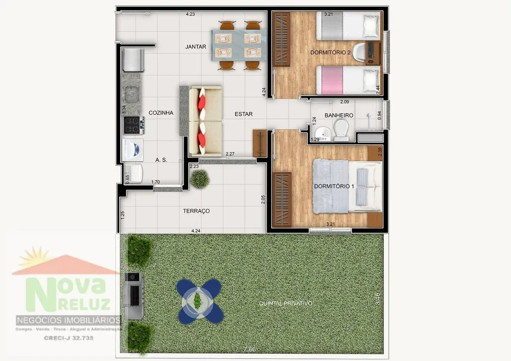 Apartamento, 2 quartos - Foto 6