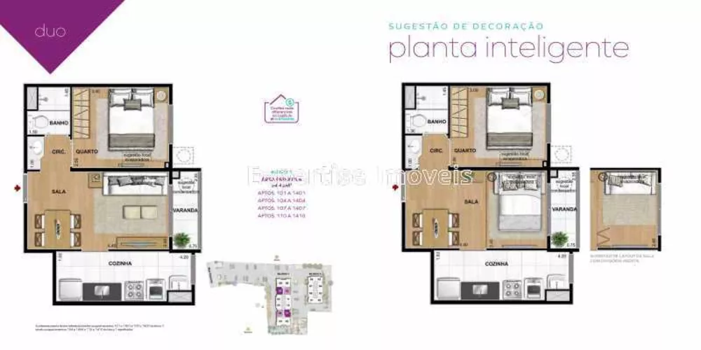 Apartamento, 2 quartos, 45 m² - Foto 4