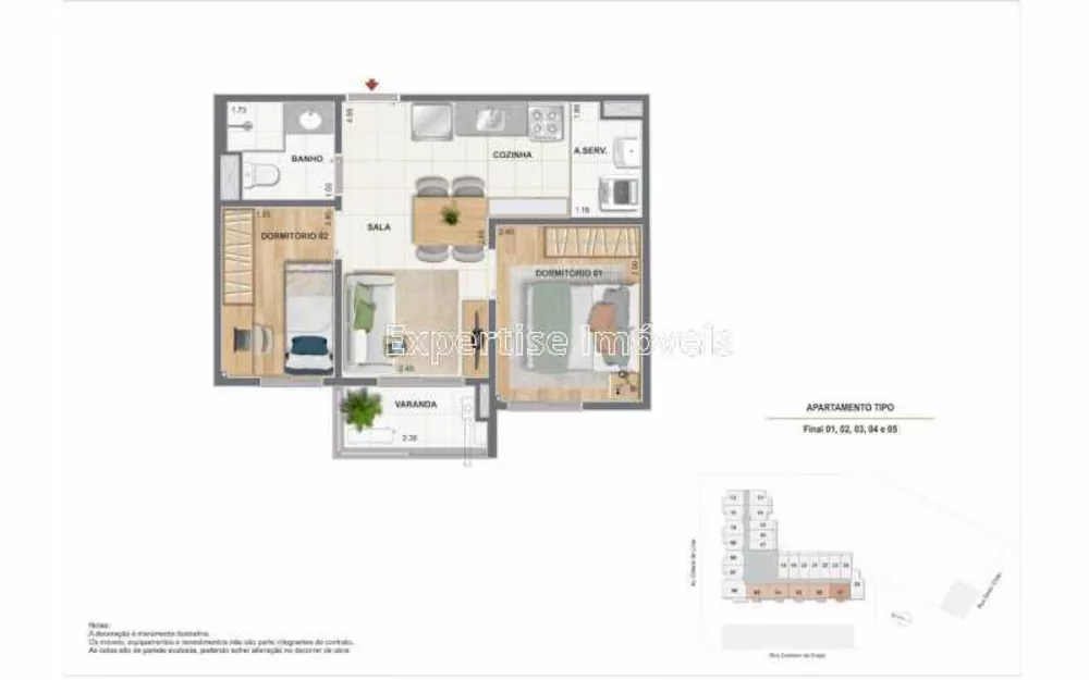Apartamento, 3 quartos, 29 m² - Foto 16