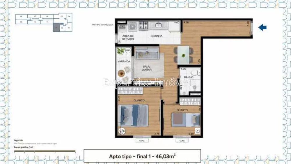 Apartamento, 2 quartos, 50 m² - Foto 24