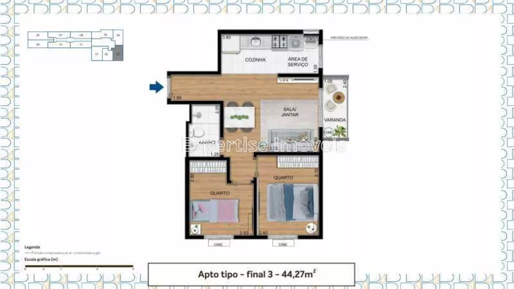 Apartamento, 2 quartos, 50 m² - Foto 18