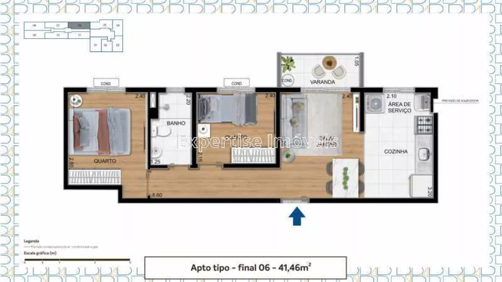 Apartamento, 2 quartos, 50 m² - Foto 23
