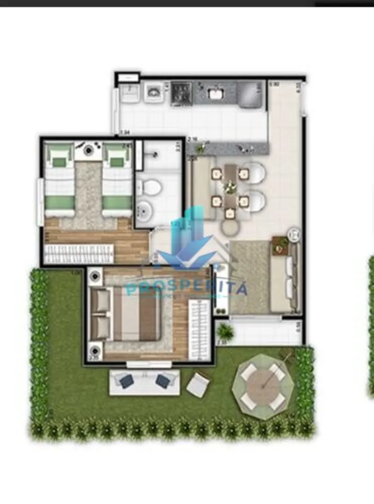 Apartamento, 2 quartos, 48 m² - Foto 2