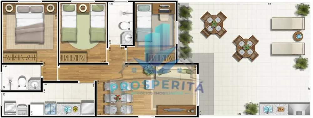 Cobertura, 3 quartos, 59 m² - Foto 5