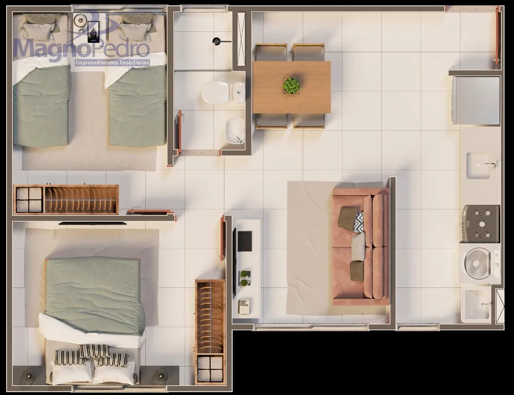 Apartamento, 2 quartos, 40 m² - Foto 4