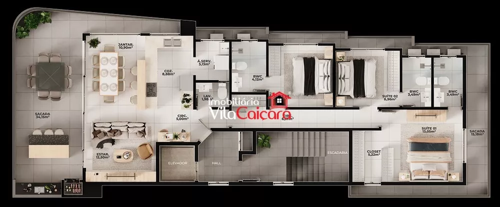 Apartamento, 3 quartos, 177 m² - Foto 8