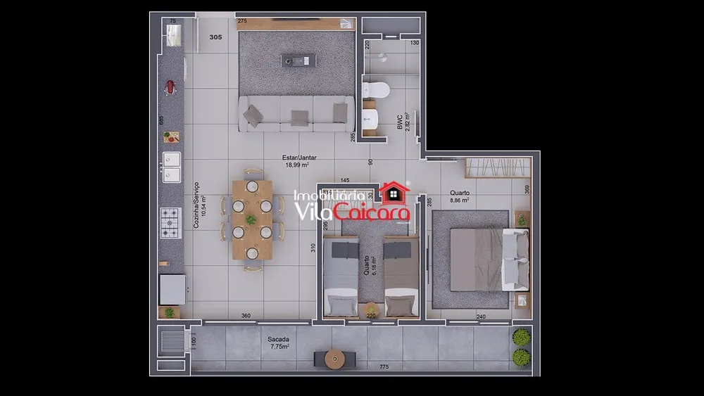 Apartamento, 2 quartos, 61 m² - Foto 8