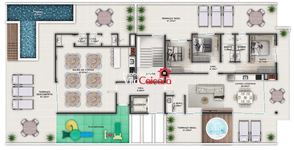 Apartamento, 3 quartos, 170 m² - Foto 2