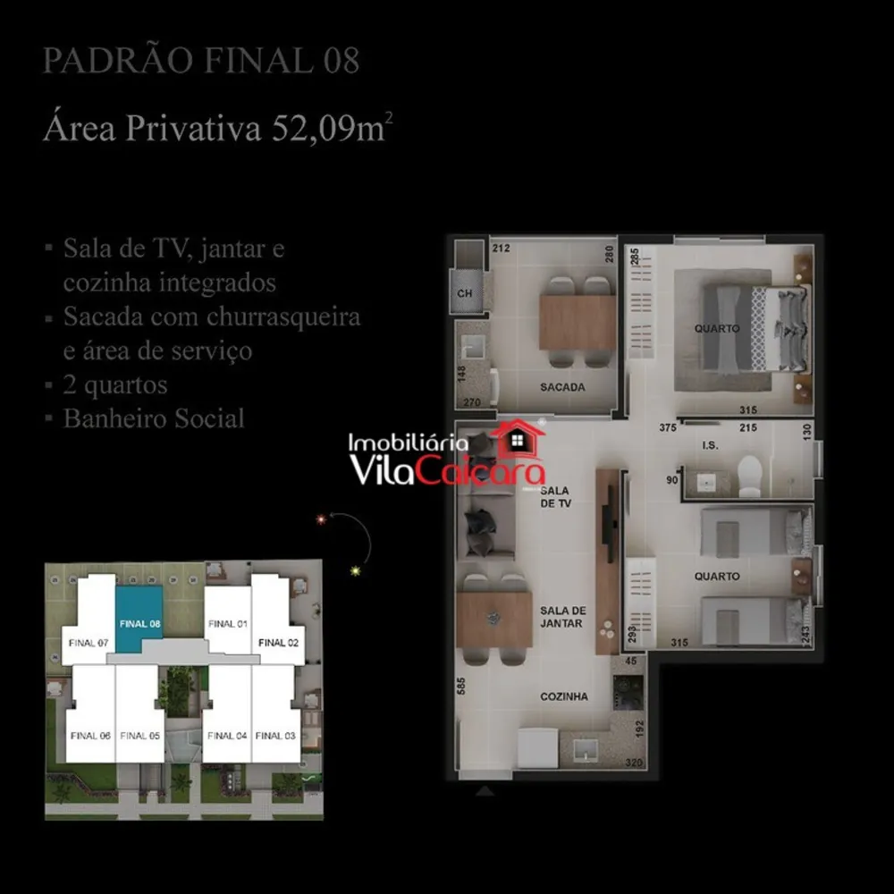Apartamento, 2 quartos, 52 m² - Foto 10