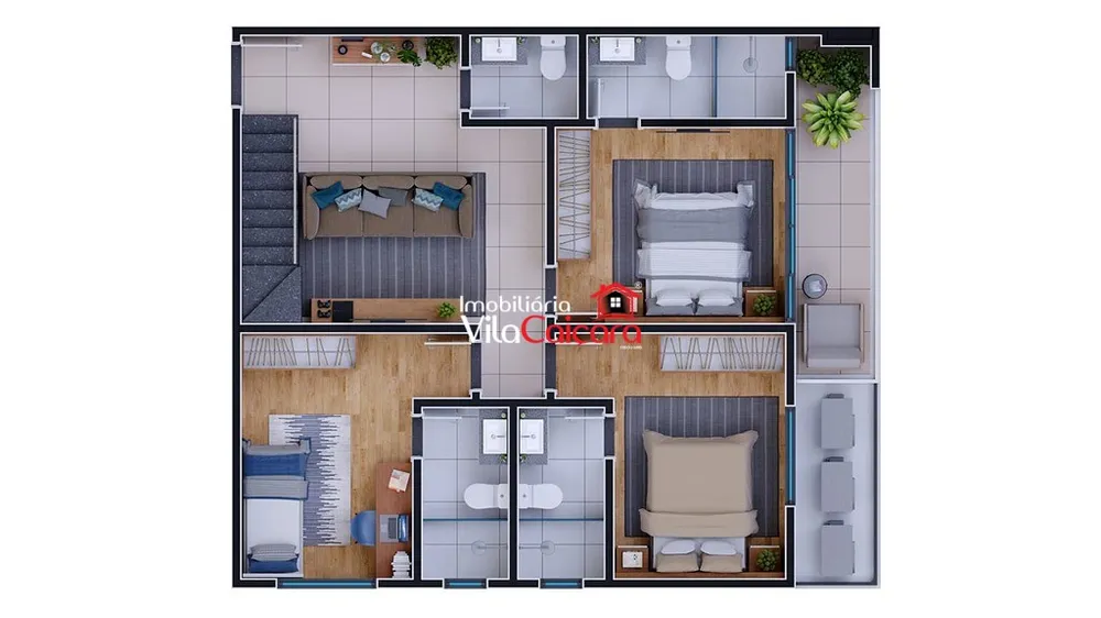 Casa, 3 quartos, 124 m² - Foto 3
