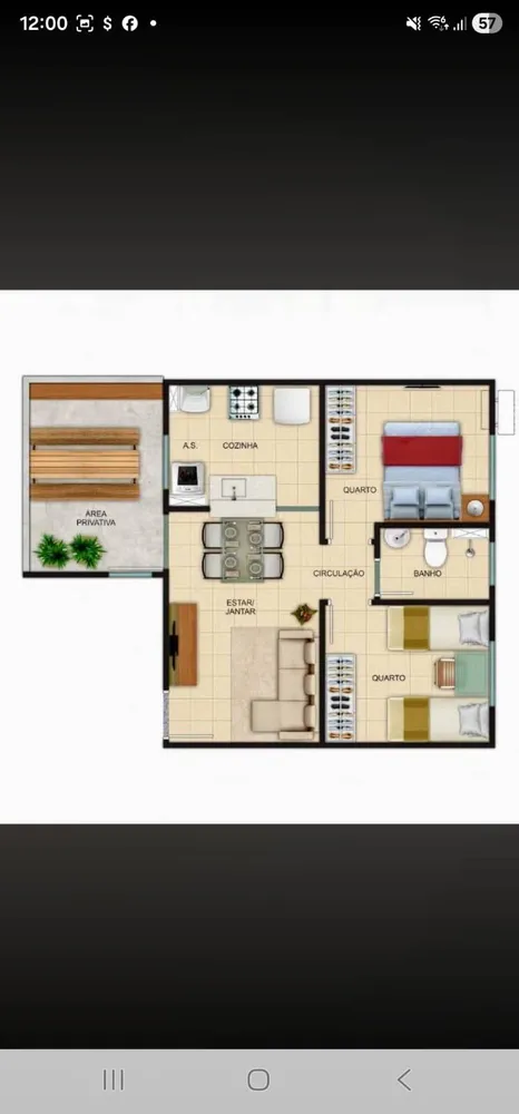 Apartamento, 2 quartos, 48 m² - Foto 8