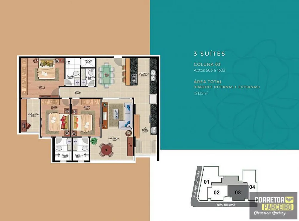 Apartamento, 3 quartos, 117 m² - Foto 8