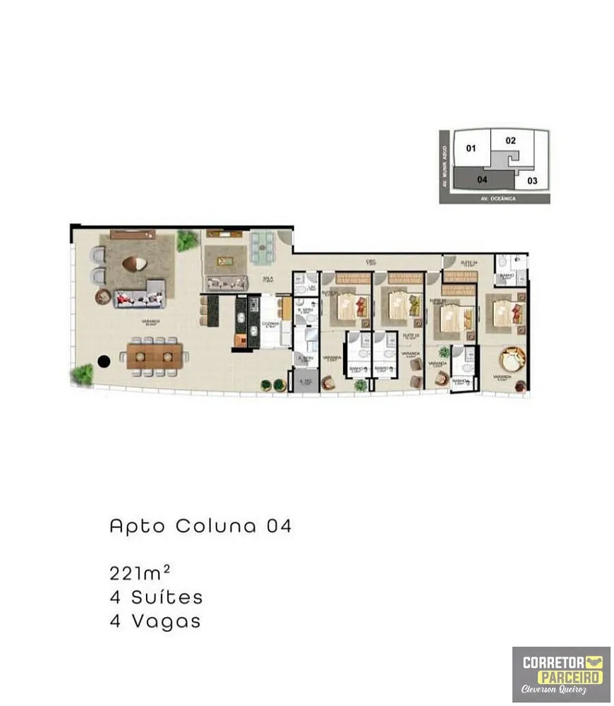 Apartamento, 4 quartos, 221 m² - Foto 7