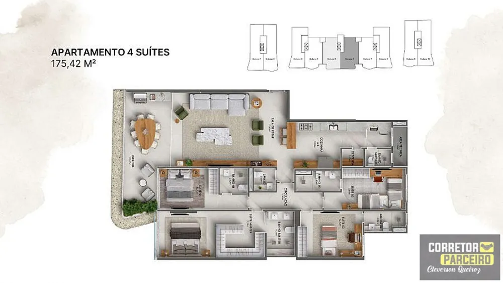 Apartamento, 4 quartos, 175 m² - Foto 8