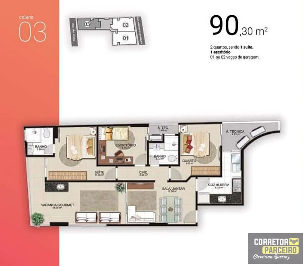 Apartamento, 2 quartos, 90 m² - Foto 5
