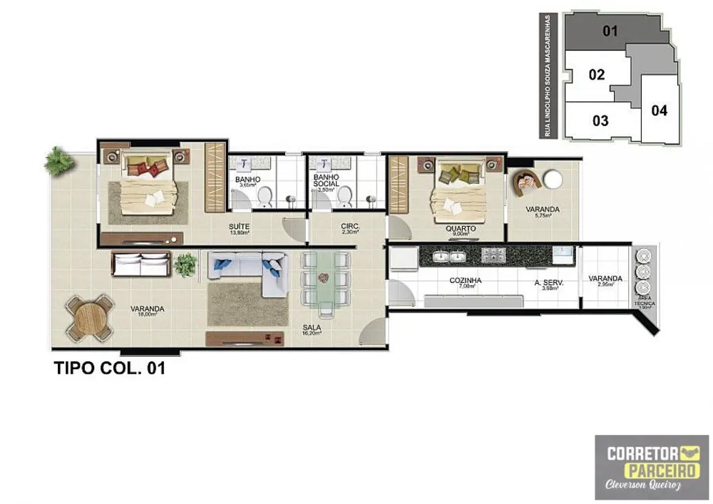Apartamento, 2 quartos, 94 m² - Foto 7