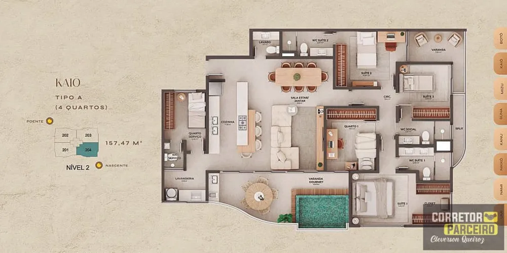 Apartamento, 4 quartos, 143 m² - Foto 8