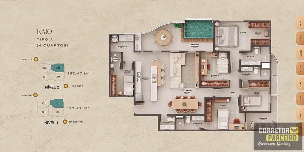 Apartamento, 4 quartos, 143 m² - Foto 6