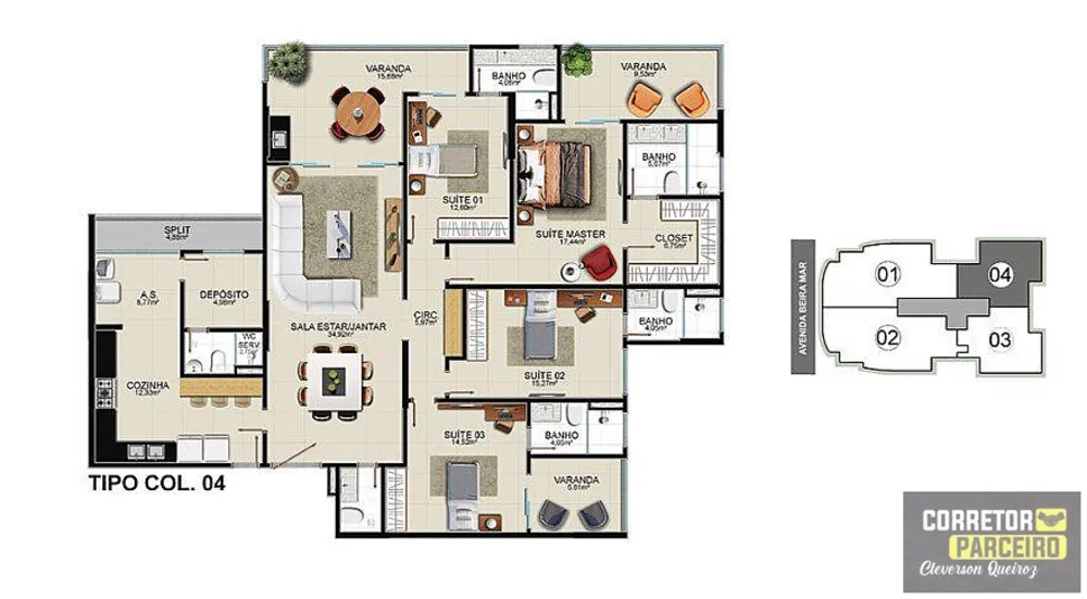 Apartamento, 4 quartos, 208 m² - Foto 8