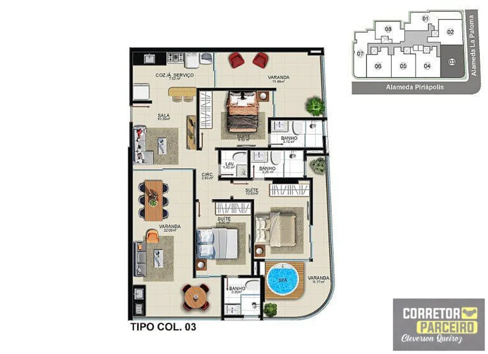 Apartamento, 3 quartos, 118 m² - Foto 7