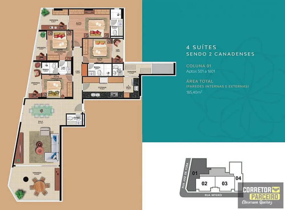 Apartamento, 4 quartos, 185 m² - Foto 8