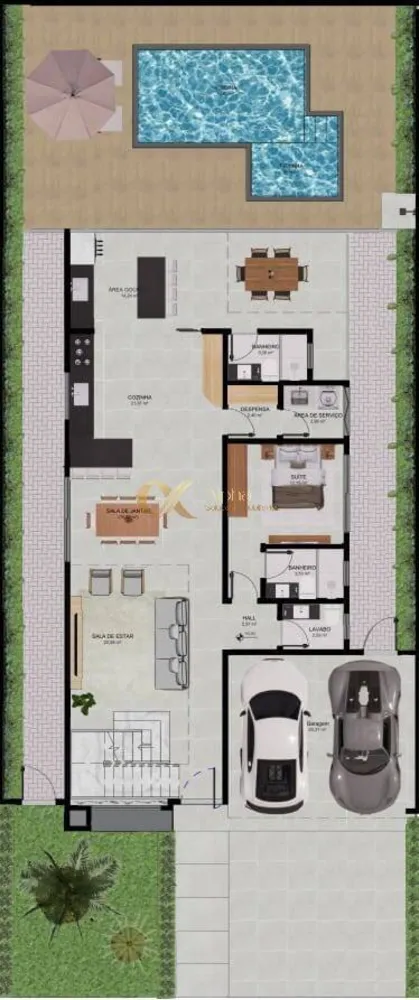 Casa de Condomínio, 4 quartos - Foto 3