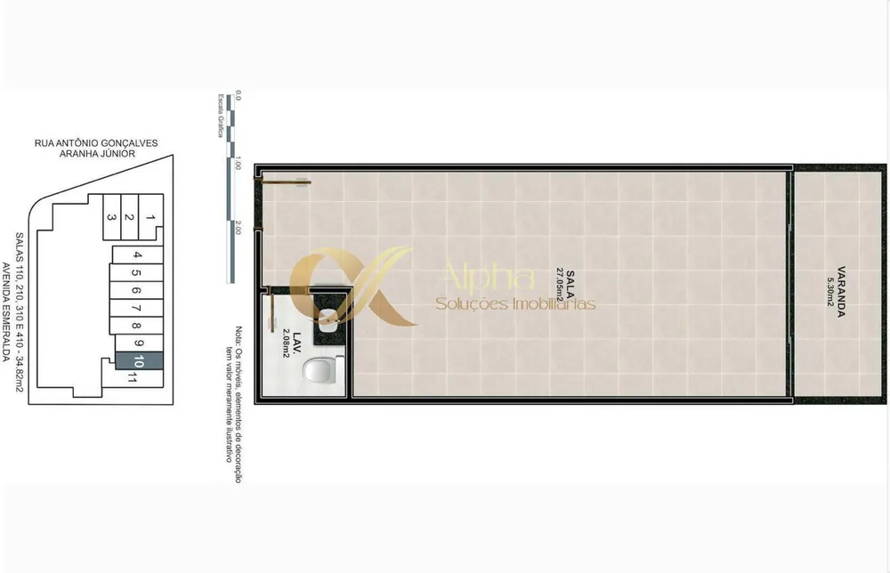 Sala-Conjunto, 34 m² - Foto 4