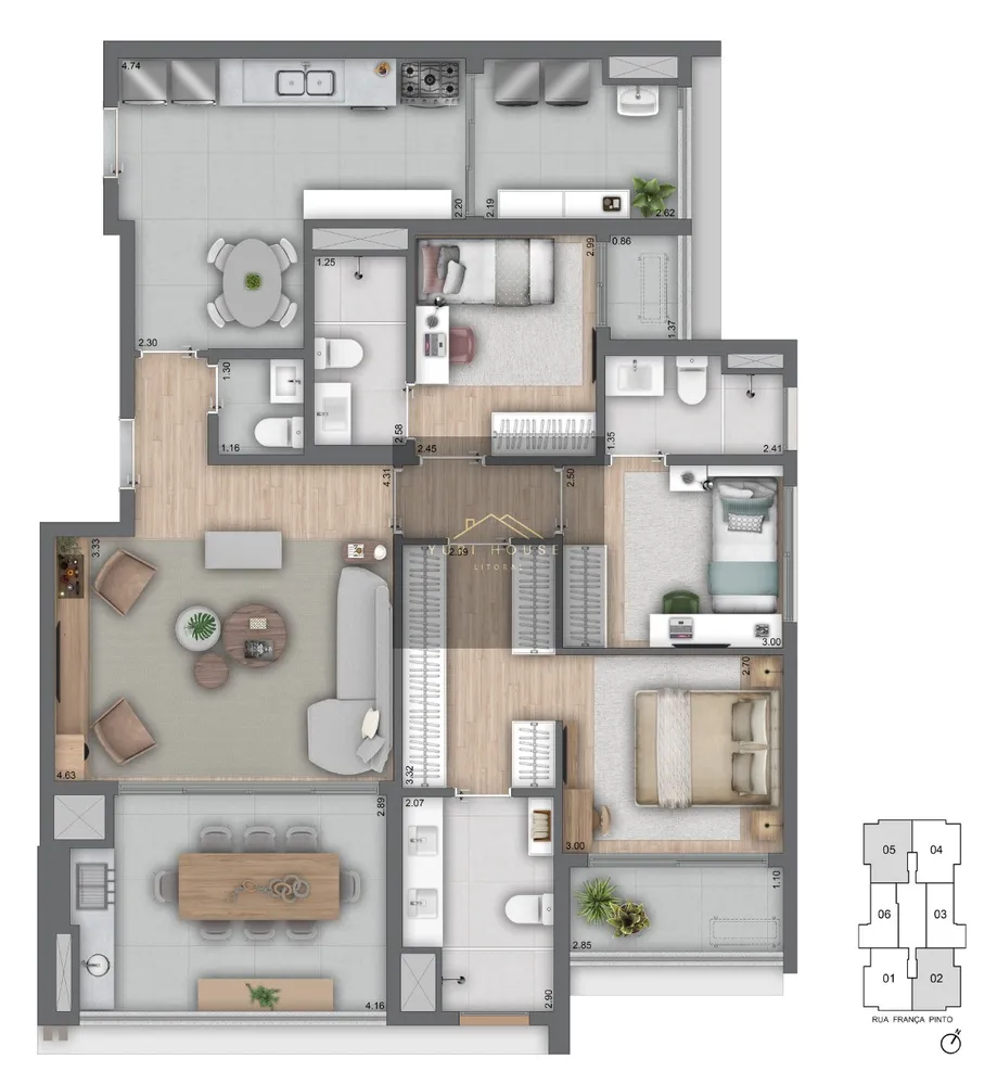 Apartamento, 3 quartos, 93 m² - Foto 5