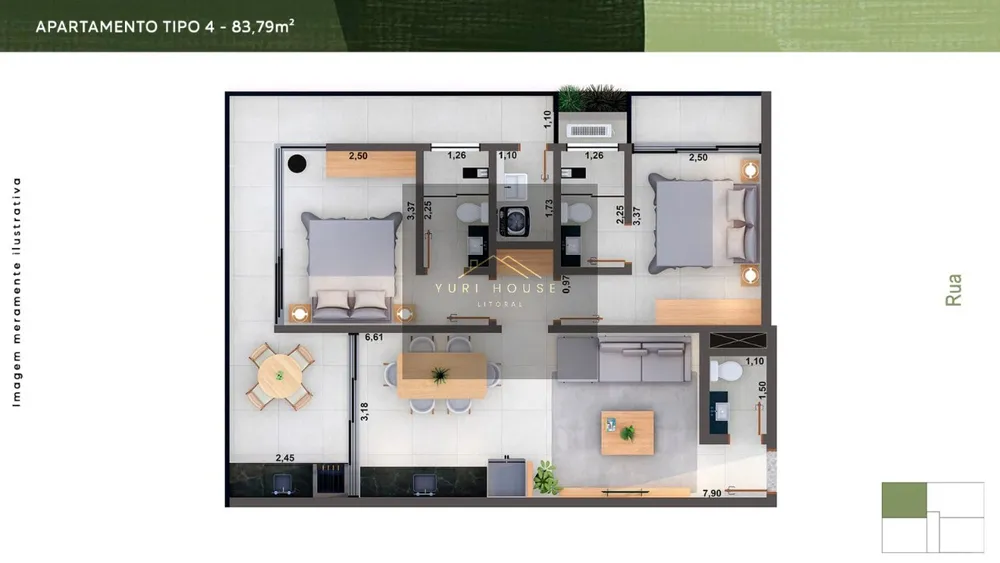 Apartamento, 2 quartos, 101 m² - Foto 6