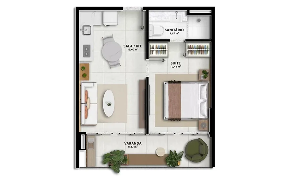 Apartamento, 2 quartos, 67 m² - Foto 12