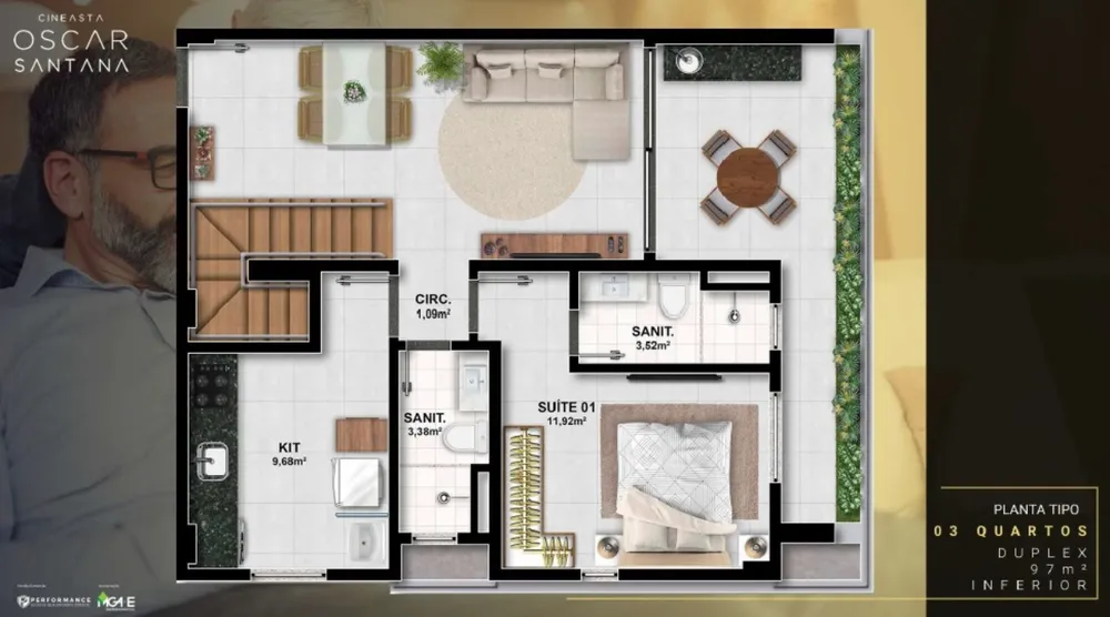 Apartamento, 1 quarto, 46 m² - Foto 10