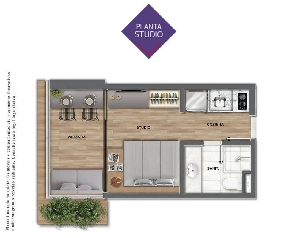 Apartamento, 1 quarto, 23 m² - Foto 14