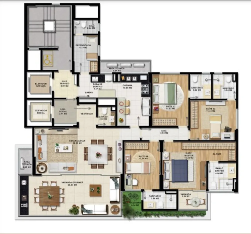 Apartamento, 4 quartos, 173 m² - Foto 6