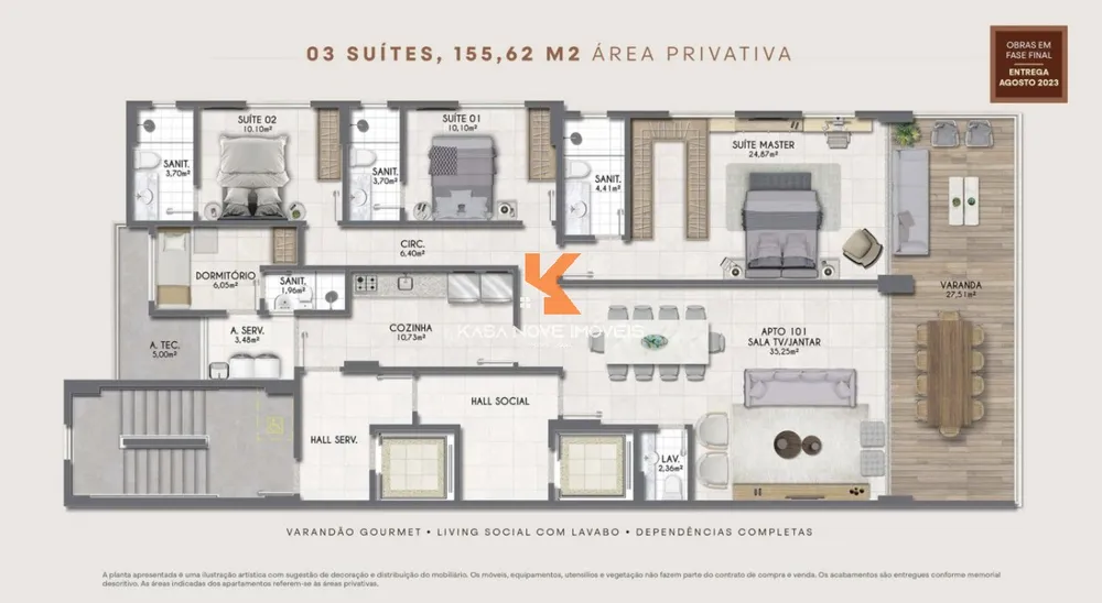 Apartamento, 3 quartos, 155 m² - Foto 12