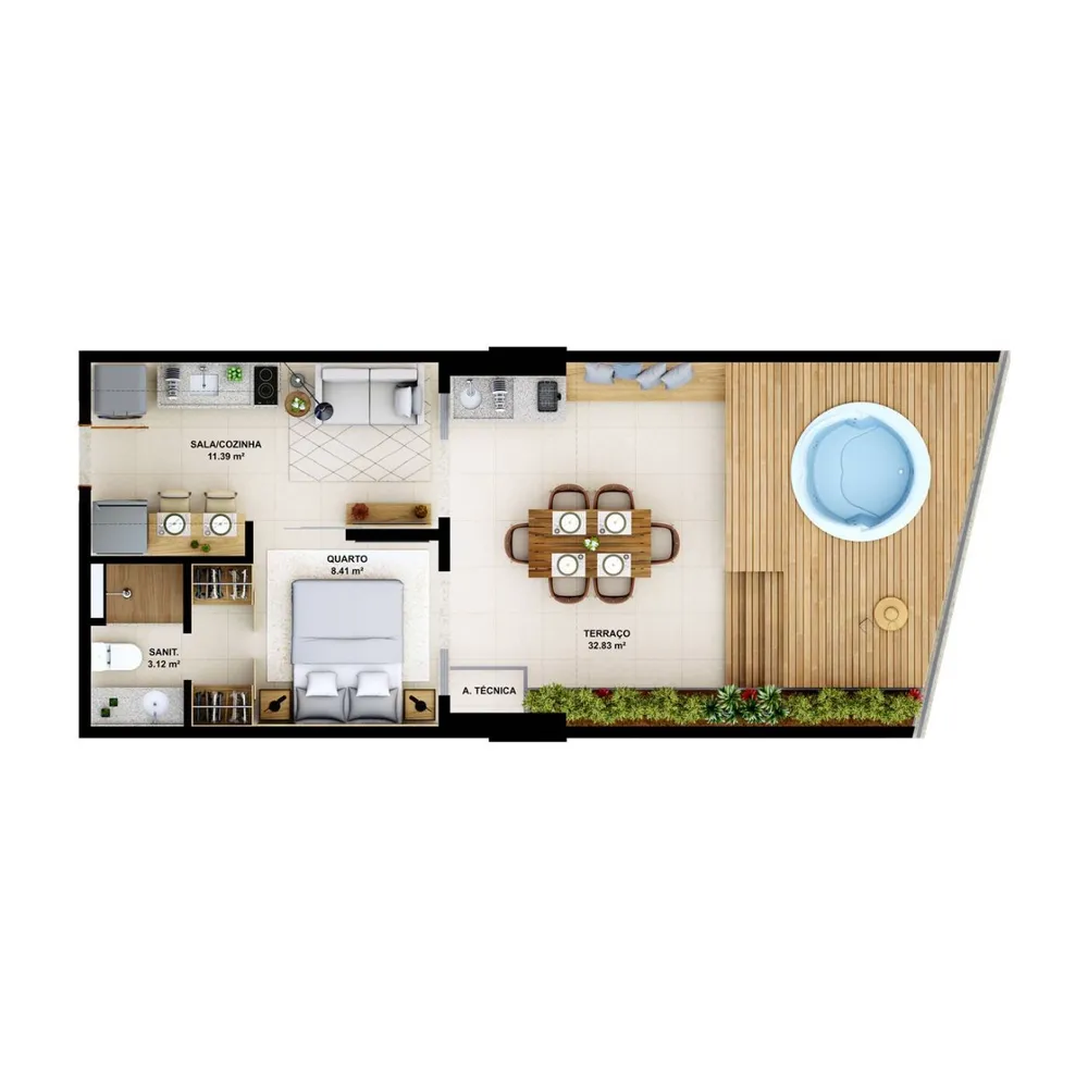 Apartamento, 1 quarto, 30 m² - Foto 7