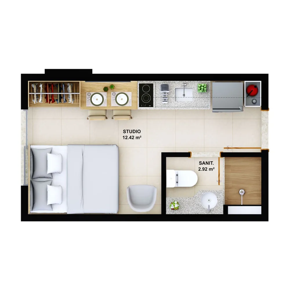 Apartamento, 1 quarto, 30 m² - Foto 10