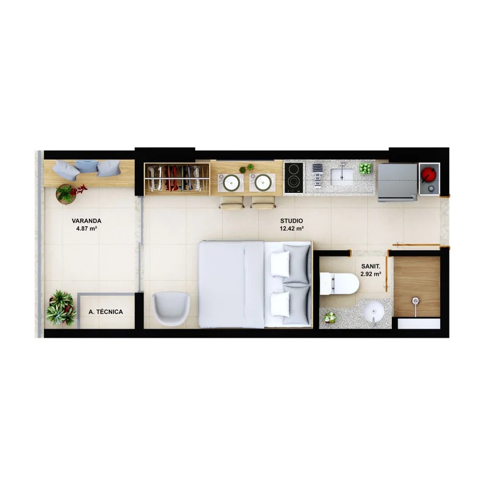 Apartamento, 1 quarto, 30 m² - Foto 11