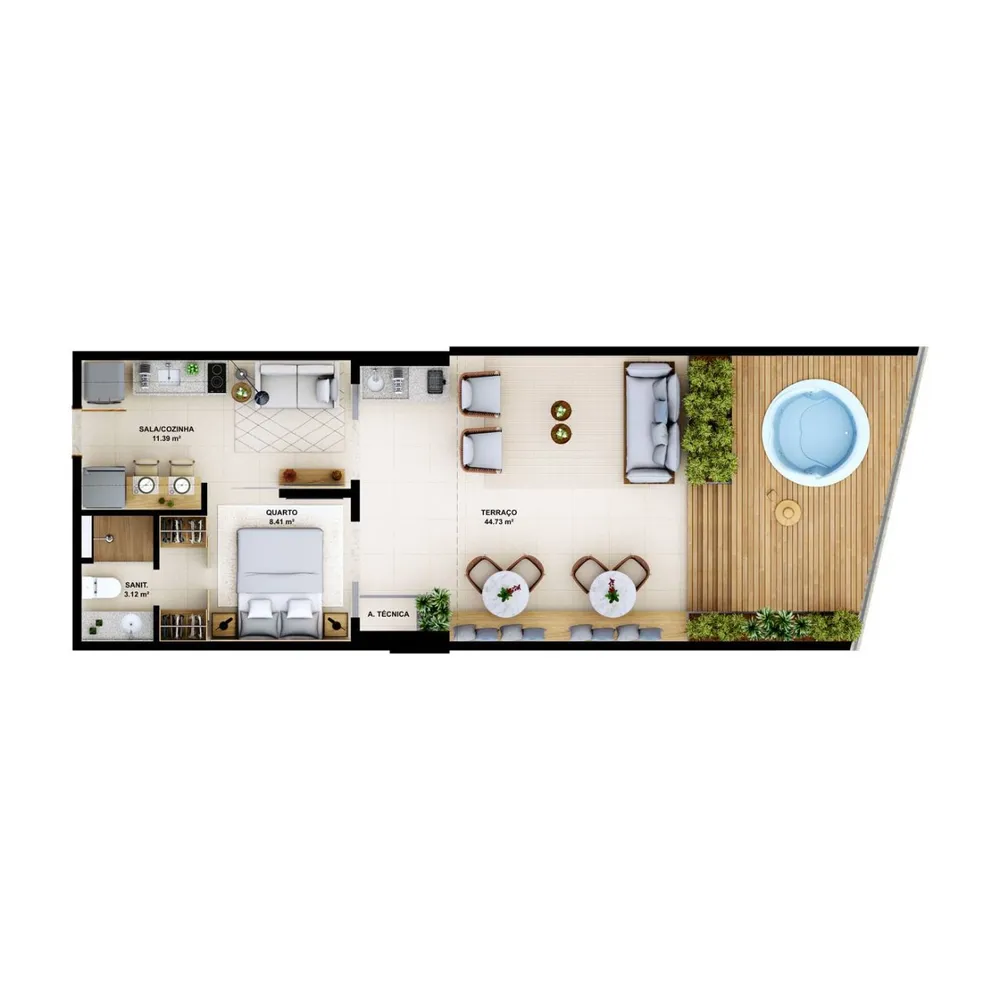 Apartamento, 1 quarto, 30 m² - Foto 9