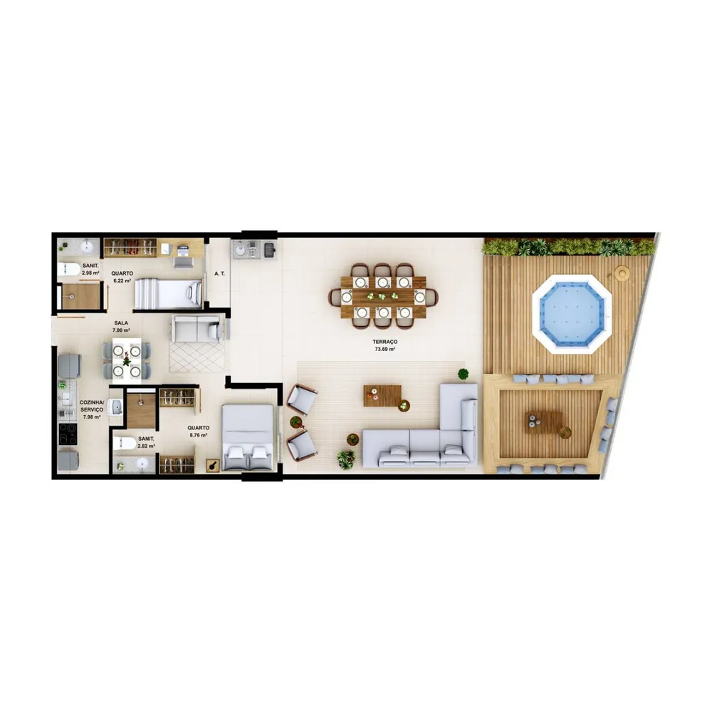 Apartamento, 1 quarto, 30 m² - Foto 12