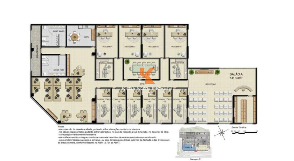 Loja-Salão, 54 m² - Foto 12