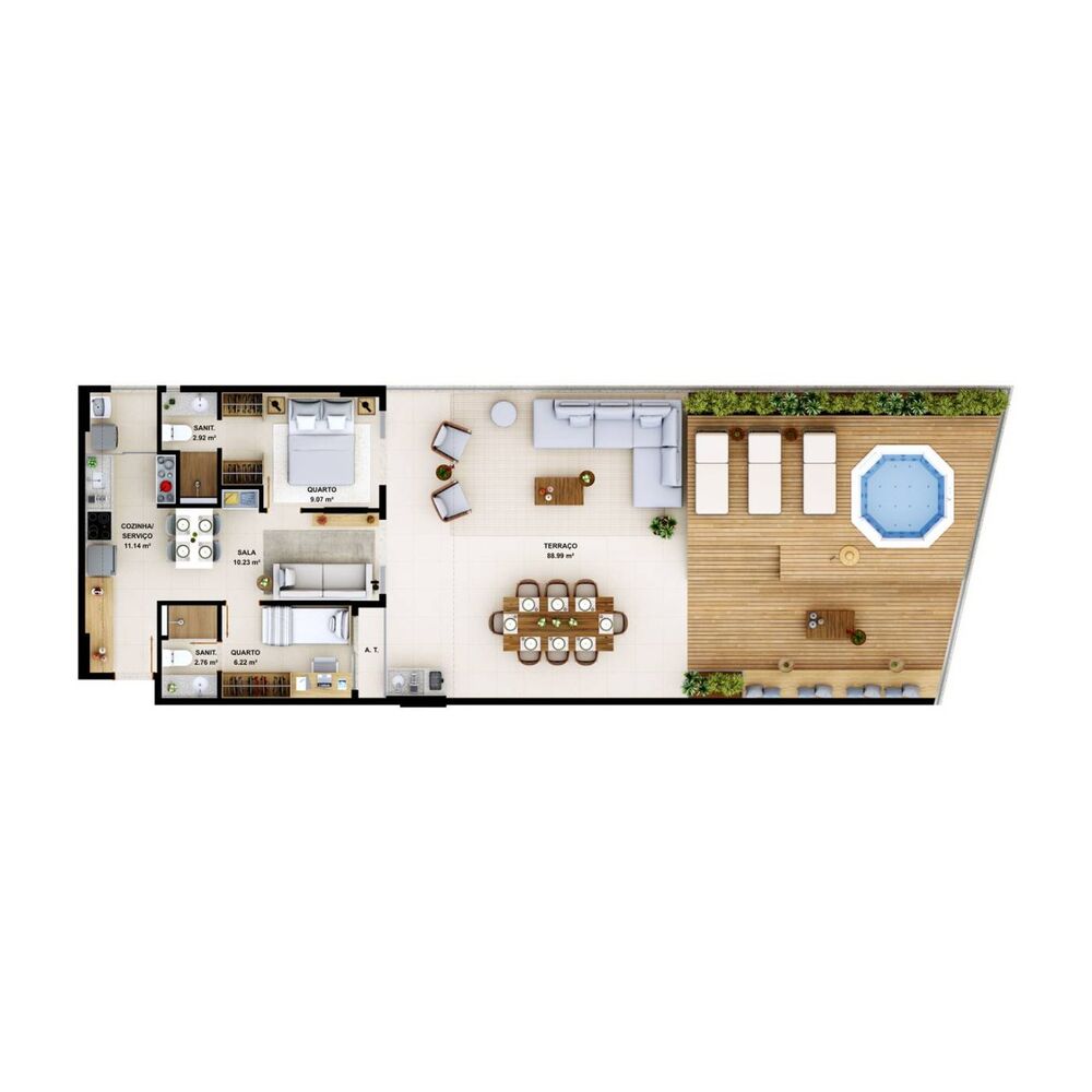 Apartamento, 1 quarto, 20 m² - Foto 14