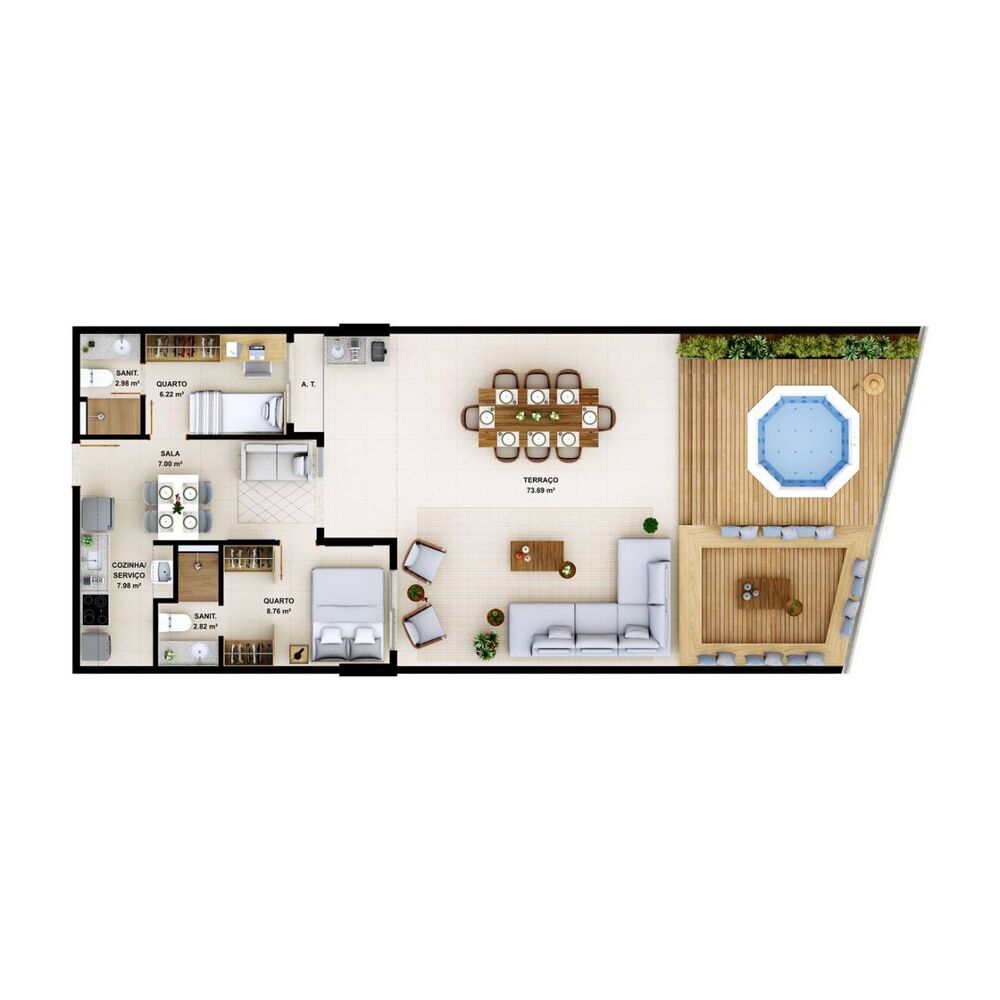 Apartamento, 1 quarto, 20 m² - Foto 7