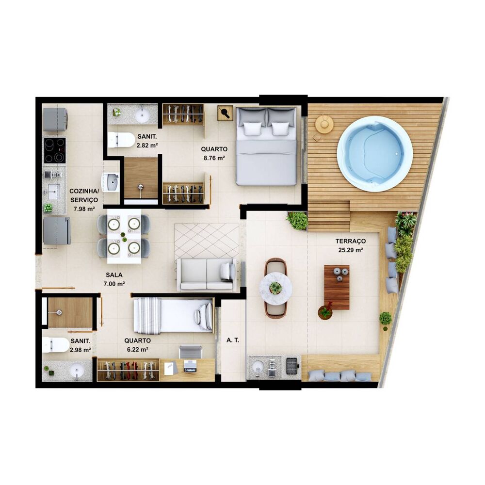 Apartamento, 1 quarto, 20 m² - Foto 24