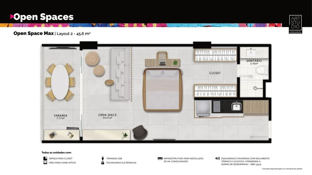 Apartamento, 1 quarto, 36 m² - Foto 11