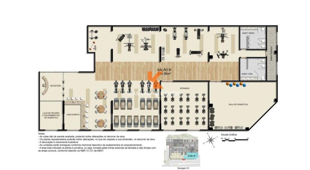 Loja-Salão, 53 m² - Foto 10