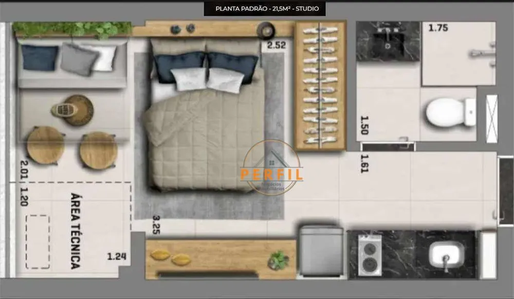Apartamento, 1 quarto, 22 m² - Foto 10